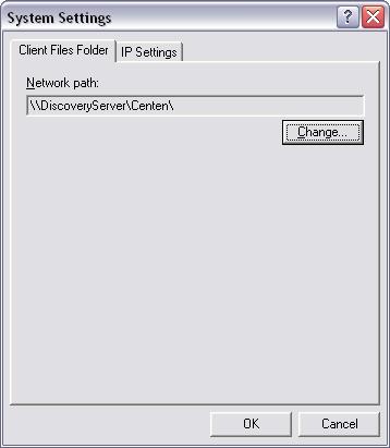 Yu can determine the lcatin f this flder frm the fllwing dialg in the Cntrl Center: Tls - > Settings -> System Settings Runmenu.dat frm the Discvery installatin flder Upgrading t Discvery 2005 1.