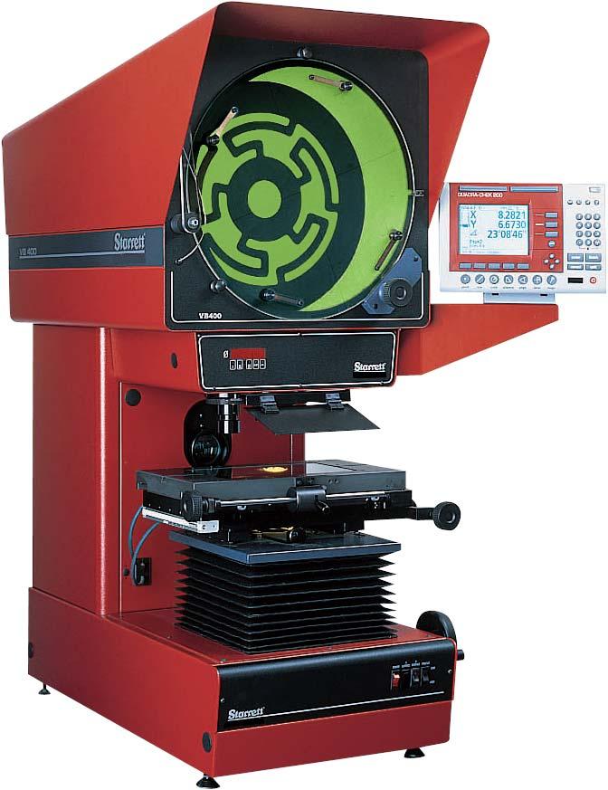 Vertical Benchtop Measuring Projector No. VB400 16 (400mm) Screen Diameter Standard Features Ideal for high or low volume parts.