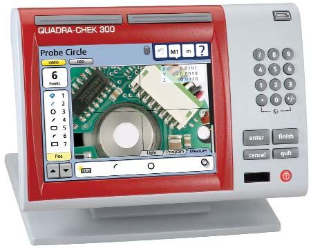 All the features of the QC-100 plus: Skew function for rapid part alignment correction Single key calculation for angles, radius/diameter, distances, etc.