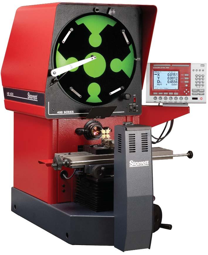Horizontal Benchtop Measuring Projector No. HB400 16 (400mm) Screen Diameter Superlative in design and function, the HB400 is ideal for the most demanding applications in optical measurement.