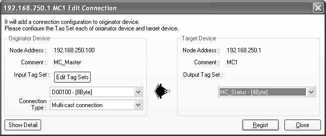 7 Tag Data Link Functions Additional Information The EtherNet/IP originator device (ie, a device in which connections can be set) must be one of the following OMRON EtherNet/IP devices Device name