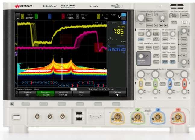InfiniiVision 6000 X-Series Oscilloscopes Key Features 6 tools in 1 Oscilloscope channels Digital channels (MSO) Serial protocol analysis WaveGen x2 Digital Voltmeter 10-digit