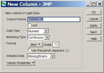 MANIPULATING YOUR DATA: ADDING A NEW COLUMN Inserting a new column