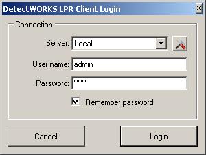 3. DW LPR Client Main tool to view license plate archive. Use it as a primary tool to view and modify license plates archive. 3.1 Login Dialog 3.1.1 Server.