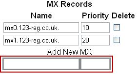 MX record This is used to specify which mail servers are responsible for a particular domain name.