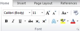 As you might guess, Paragraph commands work at the paragraph level and are grouped on the Home tab. Other commands are on the Page Layout tab.
