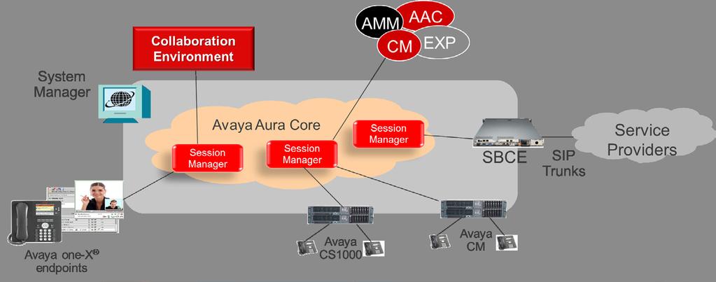 Figure 2 - SIP Trunking with Communication Manager and CS1000 Figure 3 - SIP Trunking to Avaya Core without Session Manager **Note: The Configuration in Figure 3 is only applicable