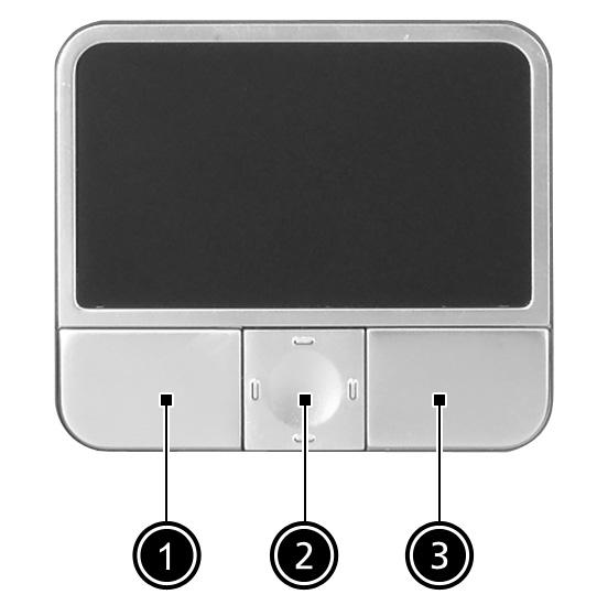 The touchpad is located in the middle of the palm rest area, providing maximum comfort and efficiency.