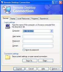 Using Remote Desktop Remote Desktop is the easiest to use since it doesn t require any interaction on the Choose Start All programs Accessories Communications Remote Desktop Connection Note: You