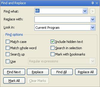 Code editor Section 2-2 The table below lists the actions that Trajexia Studio supports for bookmarks in the code editor.