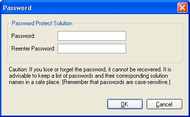 Devices Section 3-2 Protect solution A solution file has the extension.tjs. The contents of the file is in XML format. You can protect the solution with a password.