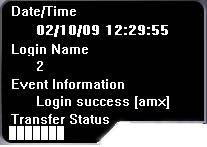 Date/Time: indicates the time and date of the location of DiViS Net Login name: User ID currently logged in with.