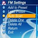 8 of 17 5/15/2008 3:39 PM To re-scan all FM radio stations and save them to the preset list automatically, Select "Auto Scan" in the FM Settings menu and press the A-B/Menu button.