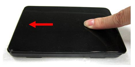 Align the hooks on the top panel with the