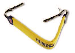 Comfortable around your neck and shoulders. 55mm wide. Item No. 768 - Yellow Steiner Float Strap for all loop fastening models. Item No. 769 - Yellow Clic-Lock Float Strap for Commander V & XP models.