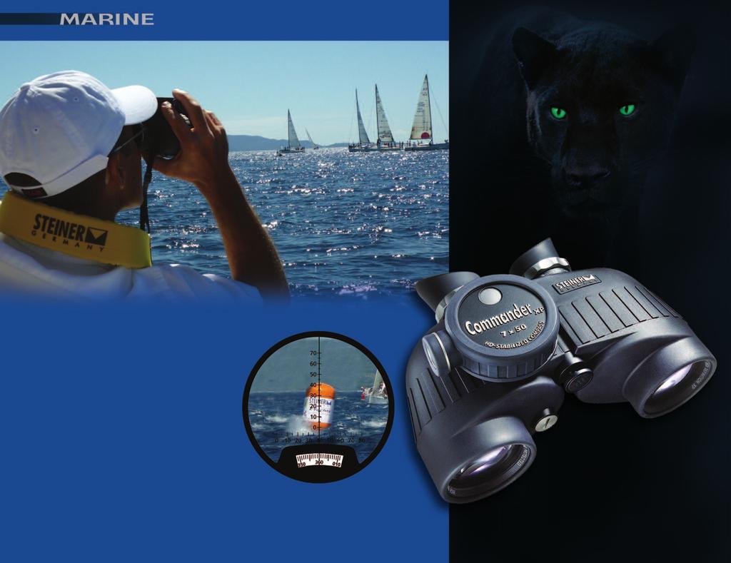 COMMANDER Steiner is the world leader in marine optics and the Commander models are the ultimate marine binocular.