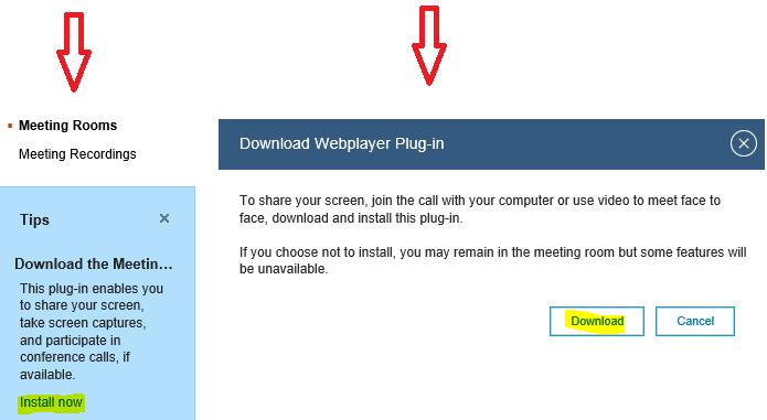 WebPlayer Plugin:- IBM Sametime WebPlayer is a browser plug-in that is required for using Sametime Web Meetings features such as audio/video conferencing, as well as the Screen Share and Screen