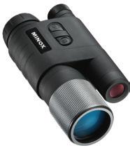 5x magnification - Powerful residual light amplifier with a range of up to 70 metres - Light, compact and