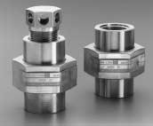 All Union Type Holders are available with threaded or welded inlets in combination with threaded, welded, or muffled outlets. Available materials include Carbon Steel and 300 Series Stainless Steel.