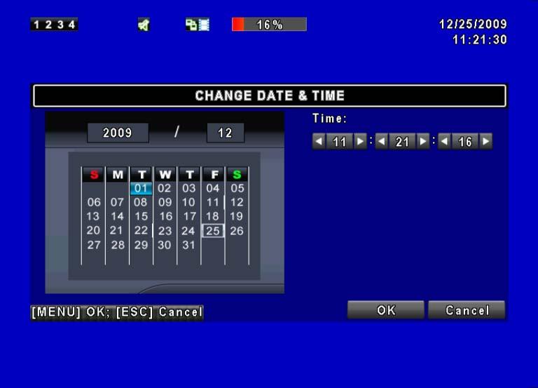 and Date display Setup time and date of DVR Set up GMT and Daylight Saving Time.