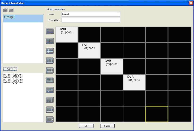 Step 6: Drag a channel from the lower left panel into the main display to a preferred location.