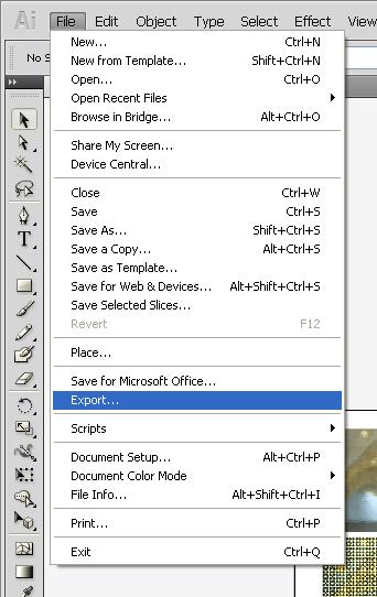 Saving to different file types Illustrator offers a few options for saving different file types including AutoCAD.
