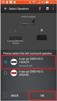 NOTE: If the Sound Bar is connected through Wi-Fi