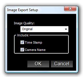 Using the Ocularis Viewer Exporting Figure 9 Image Export Setup a.