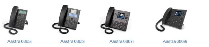 2 Aastra 6800i Series Phones 2.1 6800i Series Overview The 6800i Series is a family of powerful and modern SIP-based products offering advanced interoperability with all major IP Telephony platforms.
