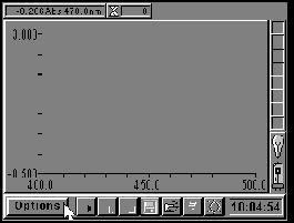 3.3 SPECTRUM MODE Having selected the Spectrum Mode from the Applications Main Menu options the following display will be shown: Spectrum Mode Pre-Scan Select Options - a pop-up menu will appear: