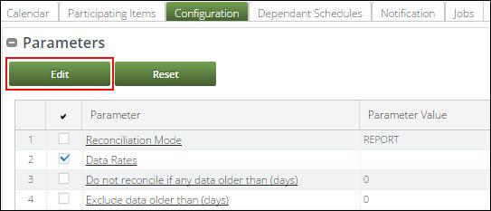 Administration 118 The Configuration tab is displayed when Tasks of this nature are selected for a Scheduling.