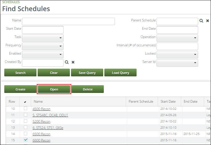 Administration 135 Figure 167. Find Schedules Screen 2. Click the Action icon, and click Run Now. Figure 168. Unlocking a Schedule 3.