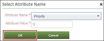 CoS Assigned to Additional Attribute NOTE: If no value appears in the Attribute Name drop-down list, a cos.attribute.