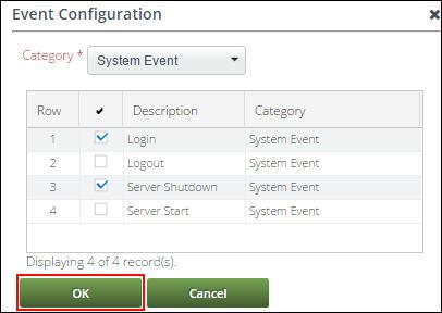 Administration 197 Figure 265. Events Configuration Details Screen Table 40.