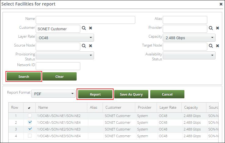Administration 229 Figure 306. Select Links for Report Screen - Testing the Query The report queries can be scheduled to be run in the Admin -> Schedules -> Manage submenu.