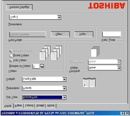 The Help function was one the best seen and can be accessed on every print driver screen.