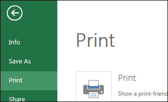 Using Excel in Office 365 Print in Excel Online Select the cells or chart you want to print, and then go