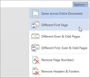 Using Word in Office 365 Click Options to choose how you d like them to appear.