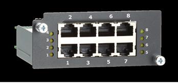4 watts per port M12 ports: 10/100BaseT(X) auto negotiation speed, and auto MDI/ MDI-X connection Optical Fiber Multi-mode