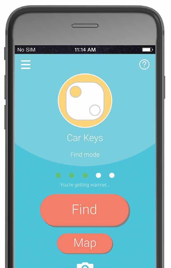 The find mode works two ways: you can use your phone to