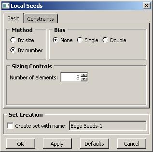 18. In the toolbox area ensure the Seed Edges icon is still selected