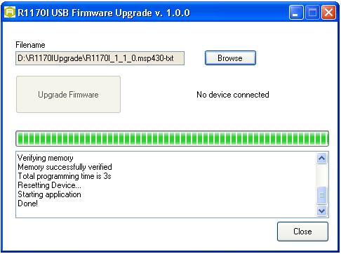6. Select the FW image file by clicking on the Browse button: 7. Click on the Upgrade Firmware button and wait for the upgrade process to be completed. 8.