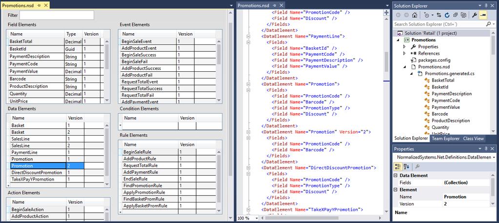 Figure 4.3: Custom designer for creating an XML descriptor file Systems category that is present in the C# project/item template list. Figure 4.