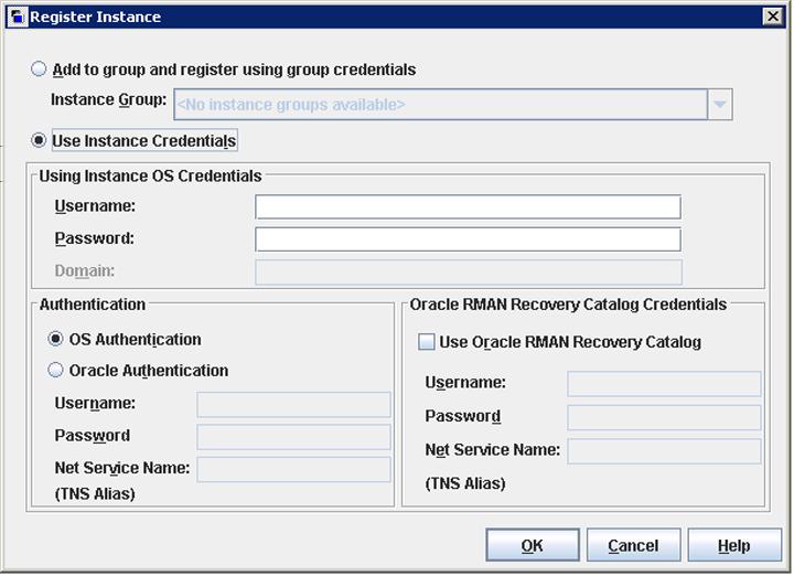Register the Oracle database credentials with NetBackup for Copilot 33 2 Enter the proper credentials for