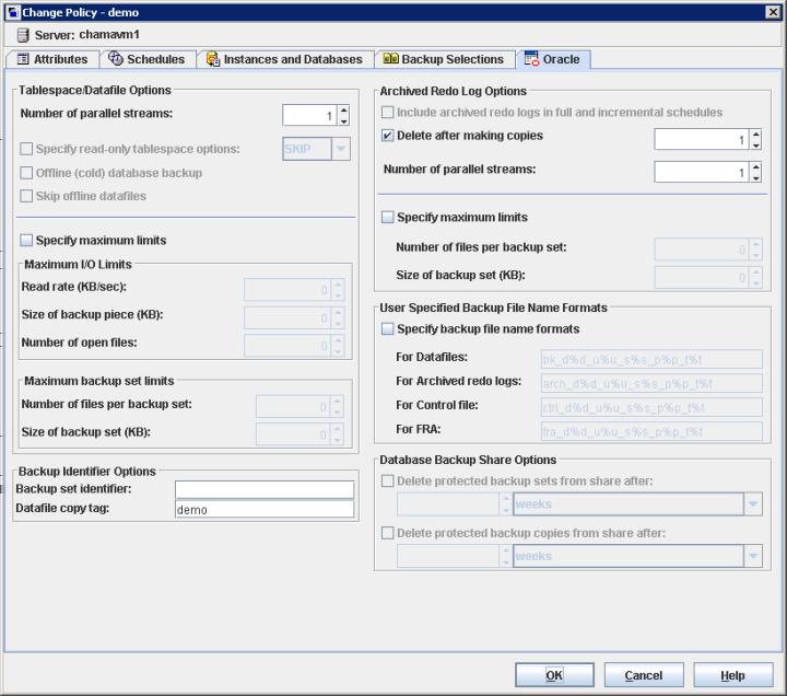 Create the Oracle Intelligent Policy for Copilot 42 17 Click the Oracle tab to adjust any