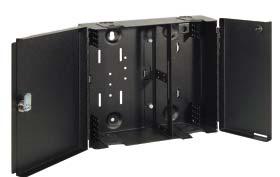 side holders for bare fusion, fusion with sleeve, and mechanical splice ribbon fusion Designed to fi t fi ber rack mount enclosures and fi