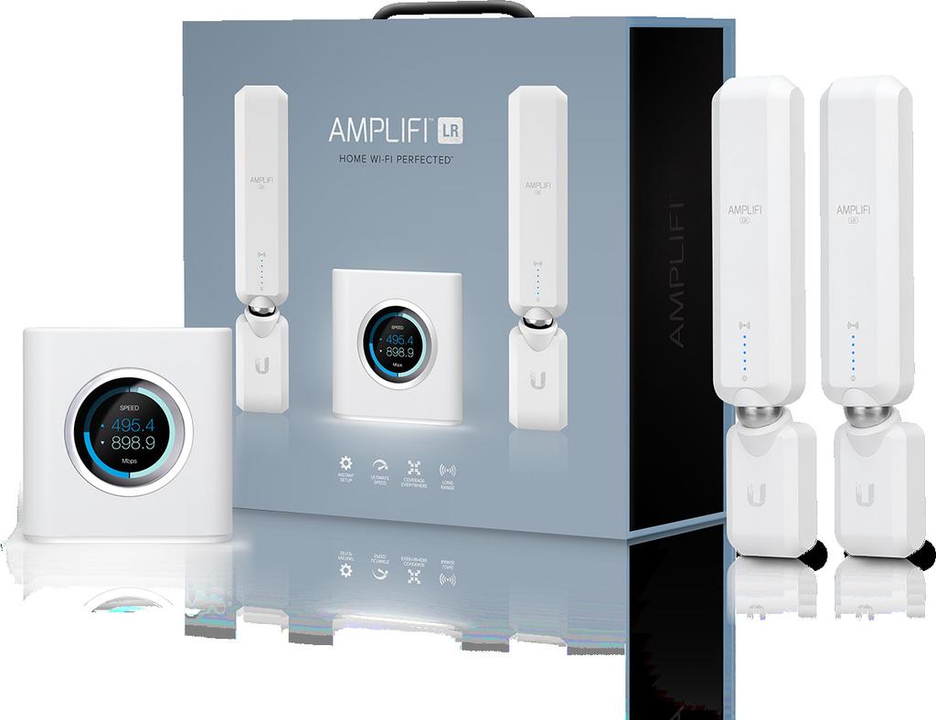 The AmpliFi LR system uses mesh technology to provide powerful, longer-range wireless performance in an innovative and simple design.