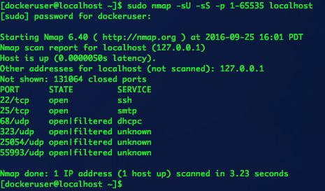 Stop any services other than SSHD Ideally, you only want ssh listening on your container host when no containers are running.