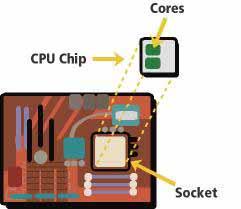 Note on terminology: The following tables mention "cores" and "sockets." Before this year, most computers had one central processing unit (CPU) core on a chip.