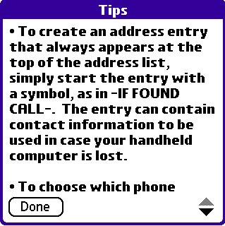 Introduction: Using the Handheld Interface Using Menus and Menu Commands Menus on your handheld are easy to use and work the same way in all applications, although the menu commands in each